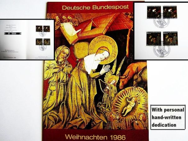 1986 Christmas card German Mail Ministry BRD - (5996)